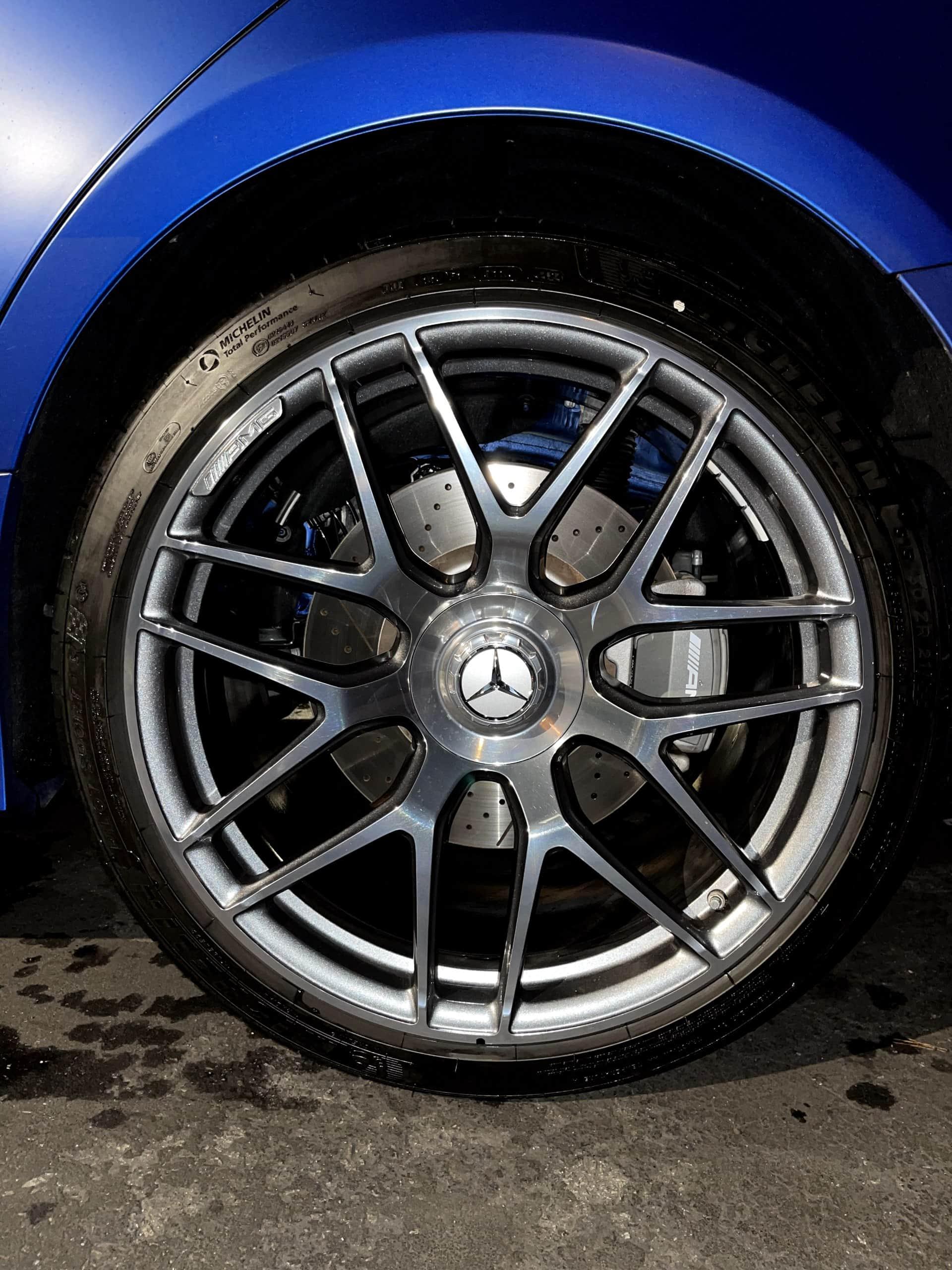 Mercedes Wheel and Tire Detailing