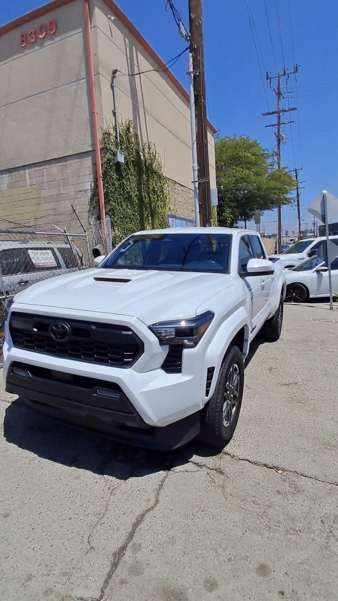 Toyota Tacoma TRD exterior hand wash wax tire dressing mobile detailing Pasadena CA