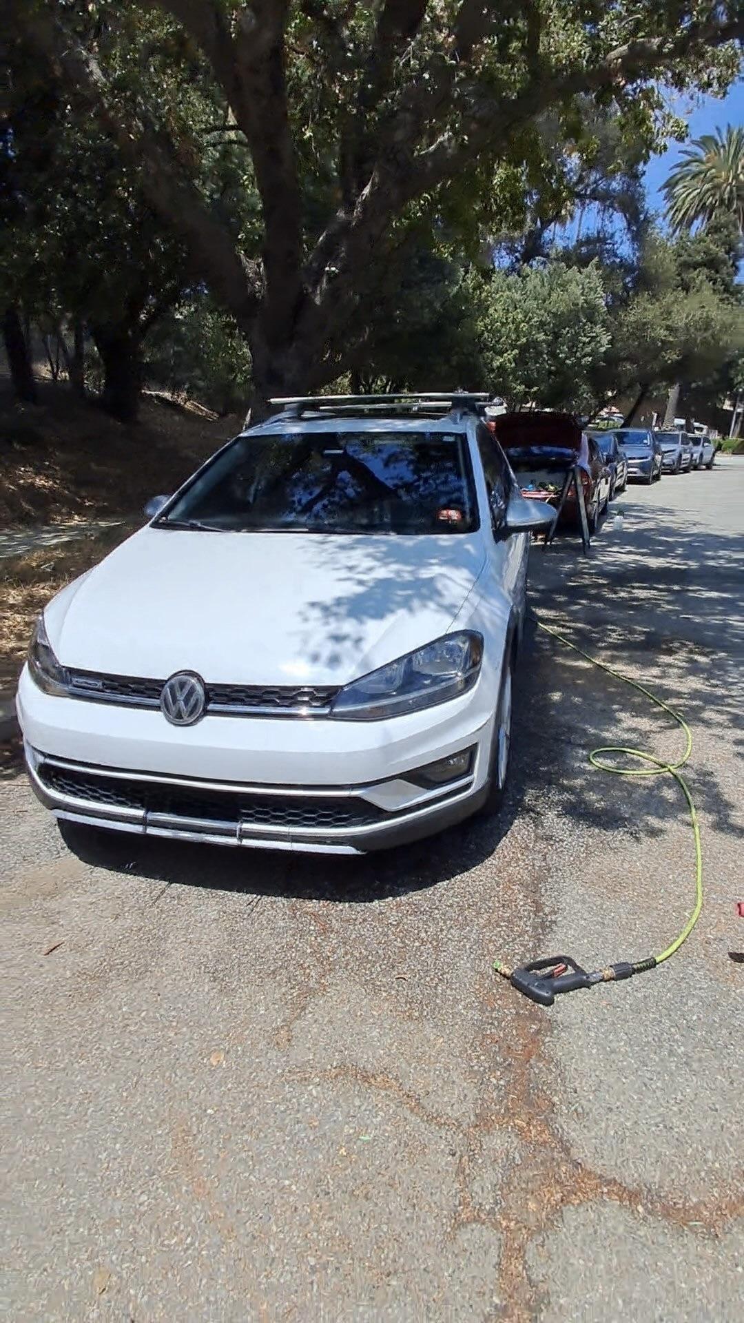 Volkswagen Golf exterior wash wax tire dressing mobile detailing Glendale CA