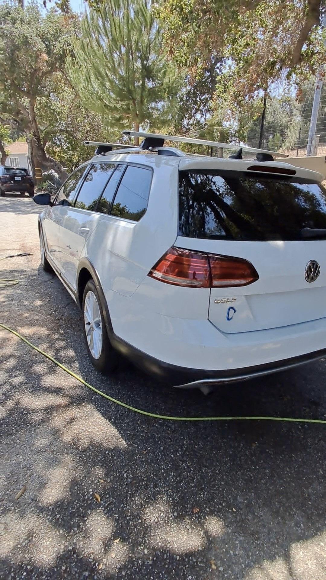 Volkswagen Golf rear exterior wash wax mobile detailing Glendale CA