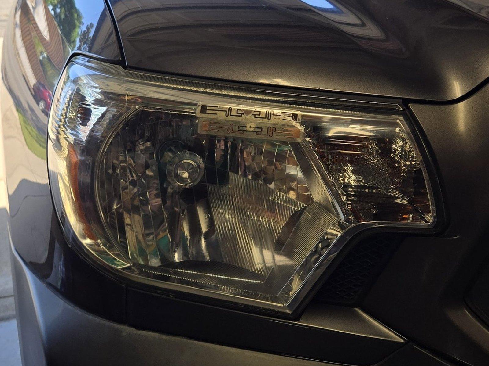Clear, restored headlight after restoration